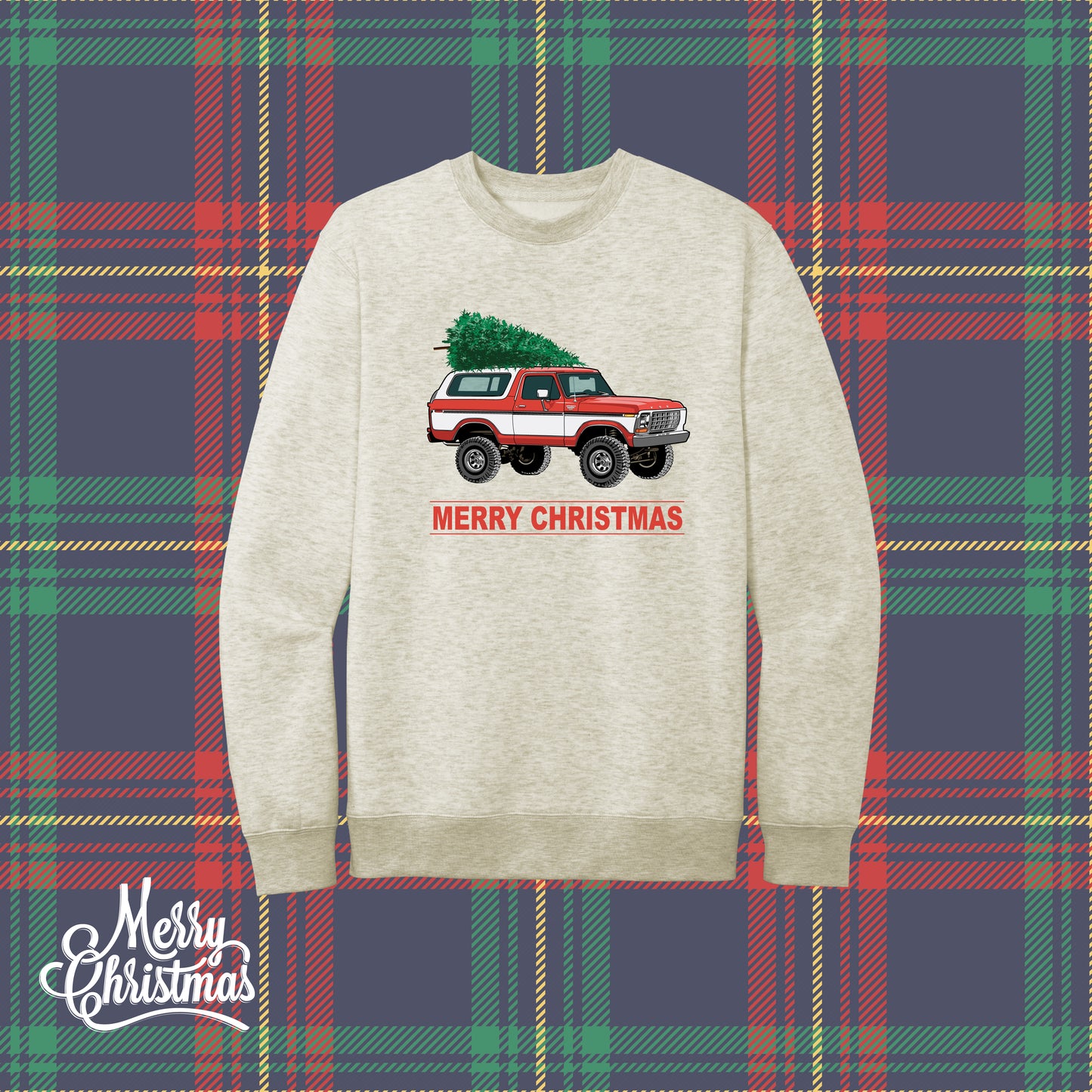 Ford Bronco Christmas Sweatshirt