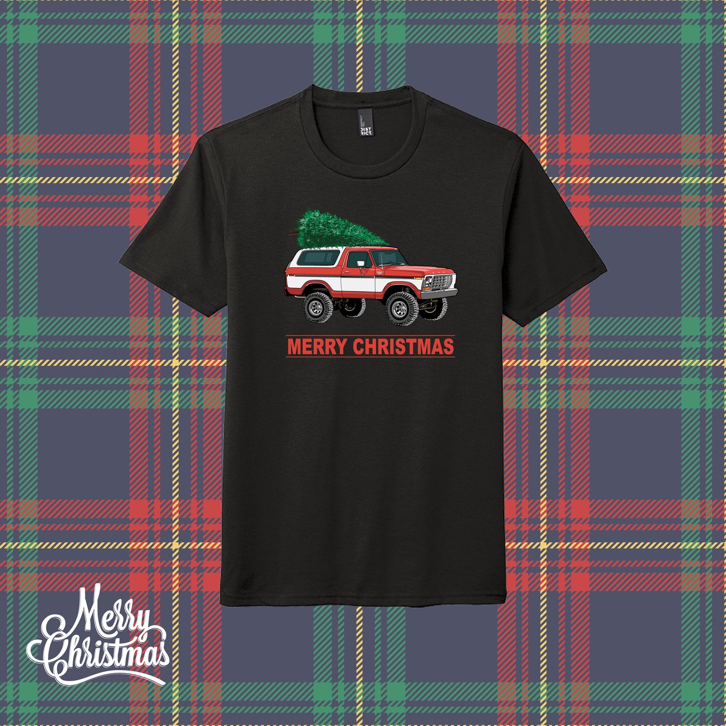 Ford Bronco Christmas T-shirt