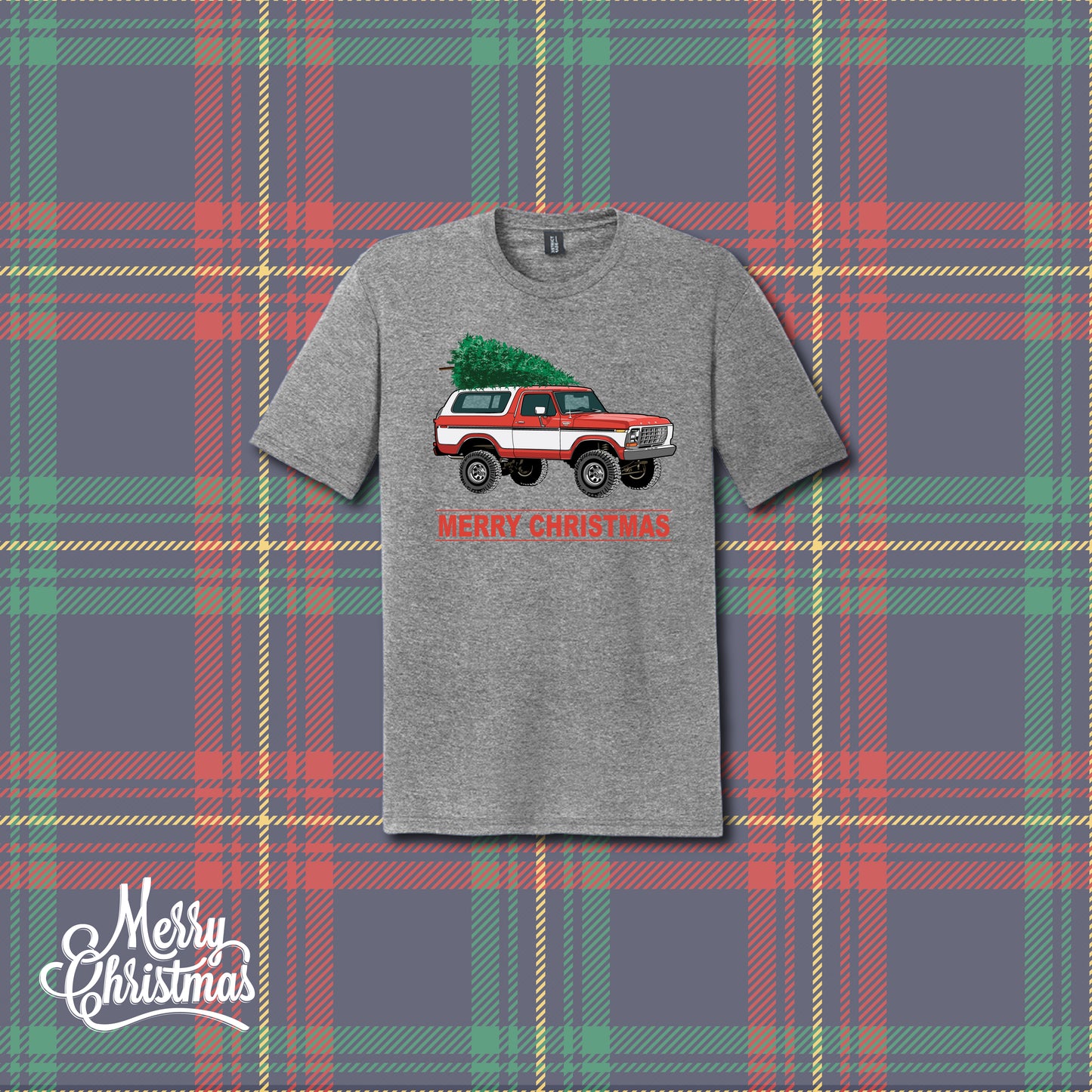 Ford Bronco Christmas T-shirt